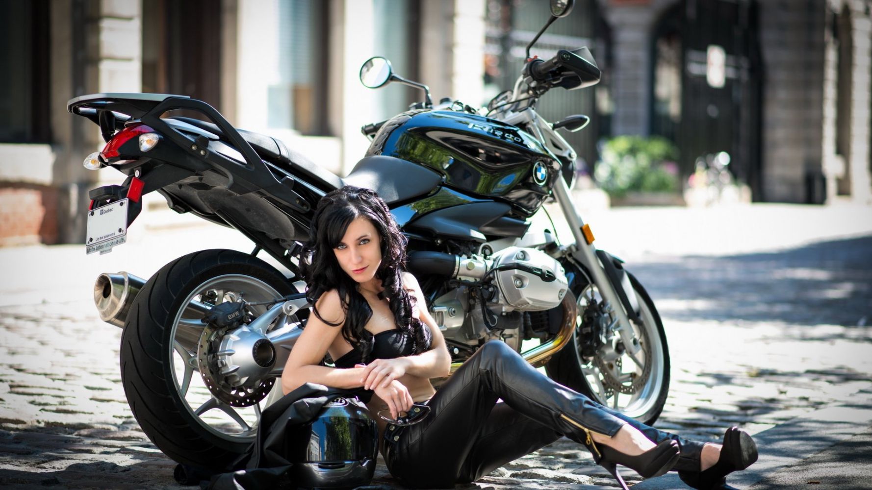 European women on bikes in Chifeng