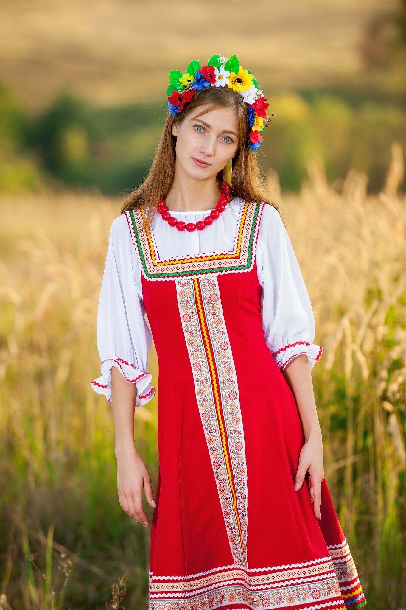 Women in Slavic costumes in Chifeng