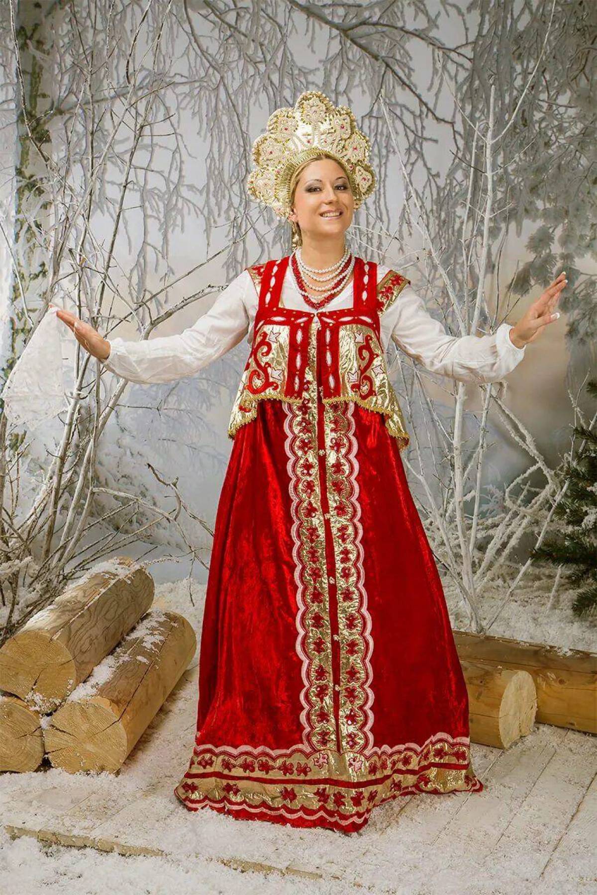 Girls in Slavic costumes in Chifeng