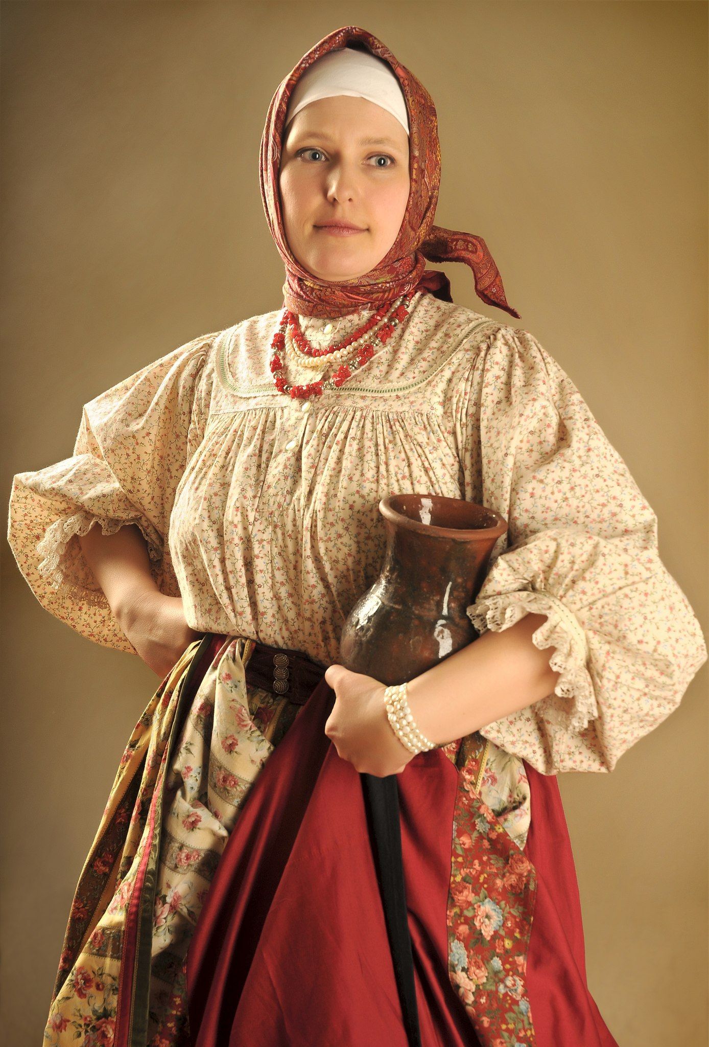 Girls in Slavic costumes in Chifeng